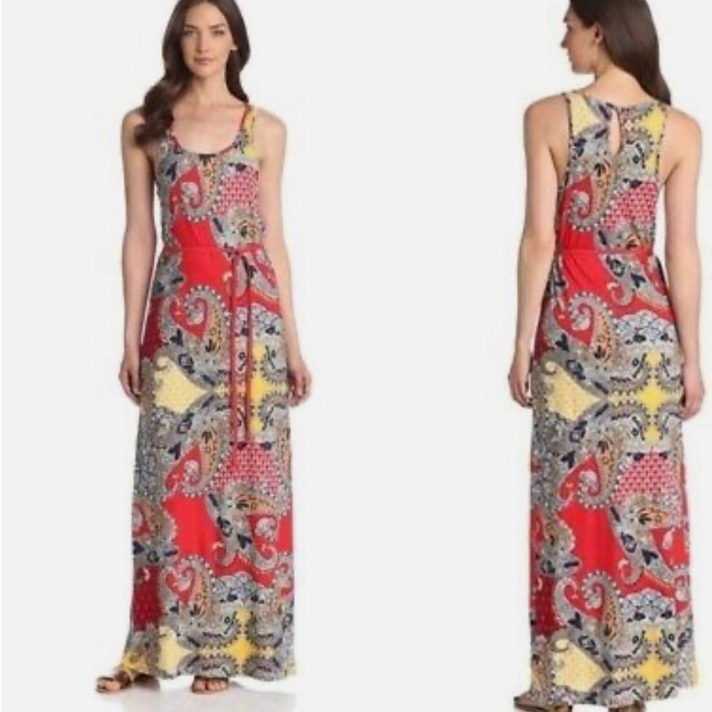 Lucky brand Paisley Maxi Dress sz Md